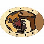 Wild Horses Wooden Packing Puzzle