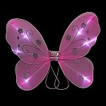 Light Up Butterfly Wings - Pale Pink 