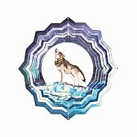 Wolf Metal Wind Spinner - Large