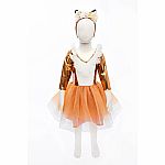 Woodland Fox Dress with Headband - Size 7-8
