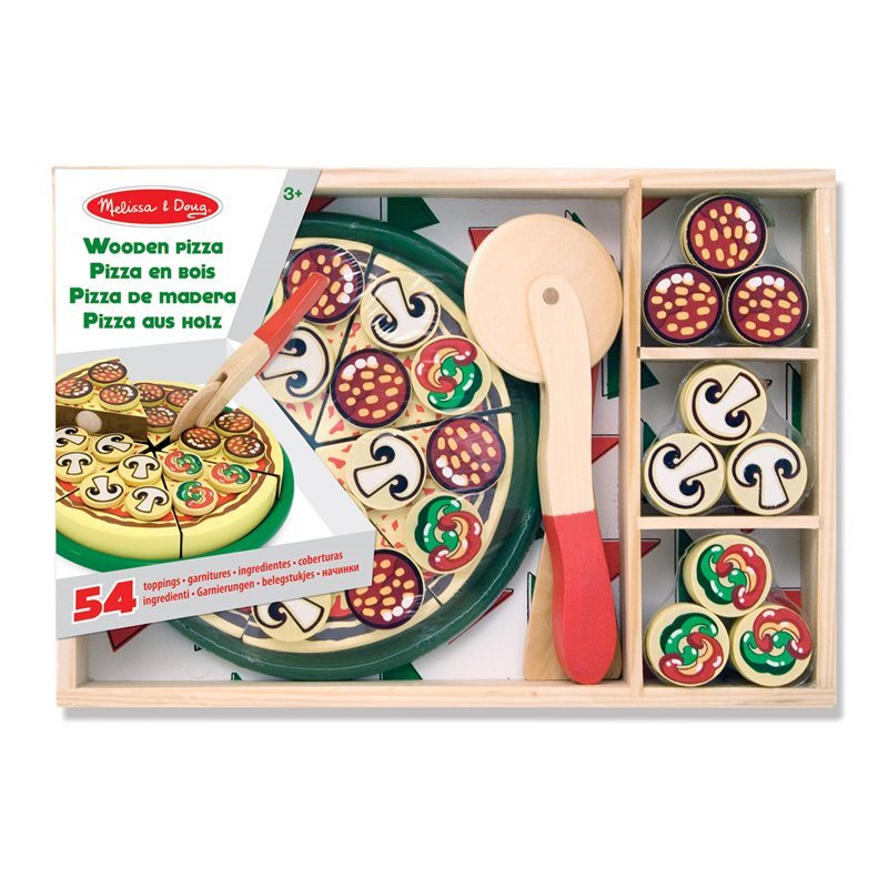 Wooden Pizza Toy Sense