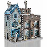 Diagon Alley: Olivanders Wand Shop & Scribbulus - 3D Puzzle - Wrebbit.