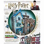 Diagon Alley: Olivanders Wand Shop & Scribbulus - 3D Puzzle - Wrebbit.