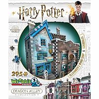 Diagon Alley: Olivanders Wand Shop & Scribbulus - 3D Puzzle - Wrebbit.