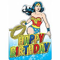 Wonder Woman Foil Birthday Card  