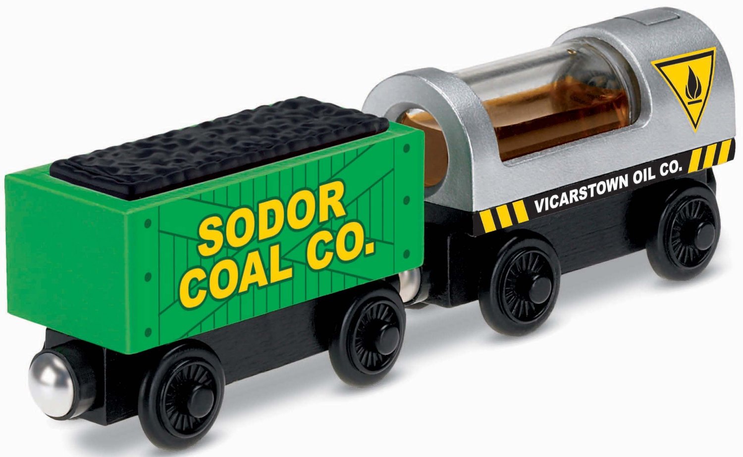 Oil and Coal Cargo Thomas Wooden Railway Toy Sense