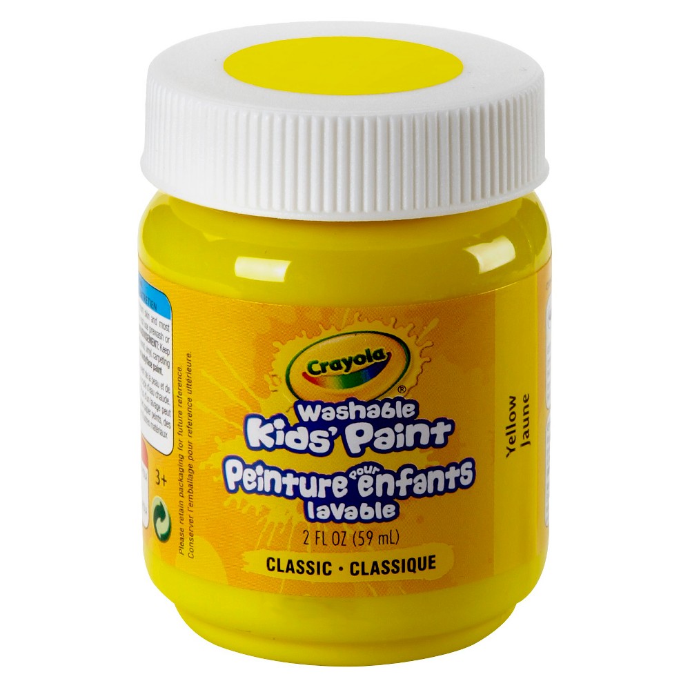 59 mL (2oz) Washable Kids Paint - Yellow - Toy Sense
