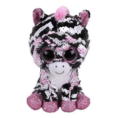 Zoey - Zebra Ty Fippables - Retired. - Toy Sense