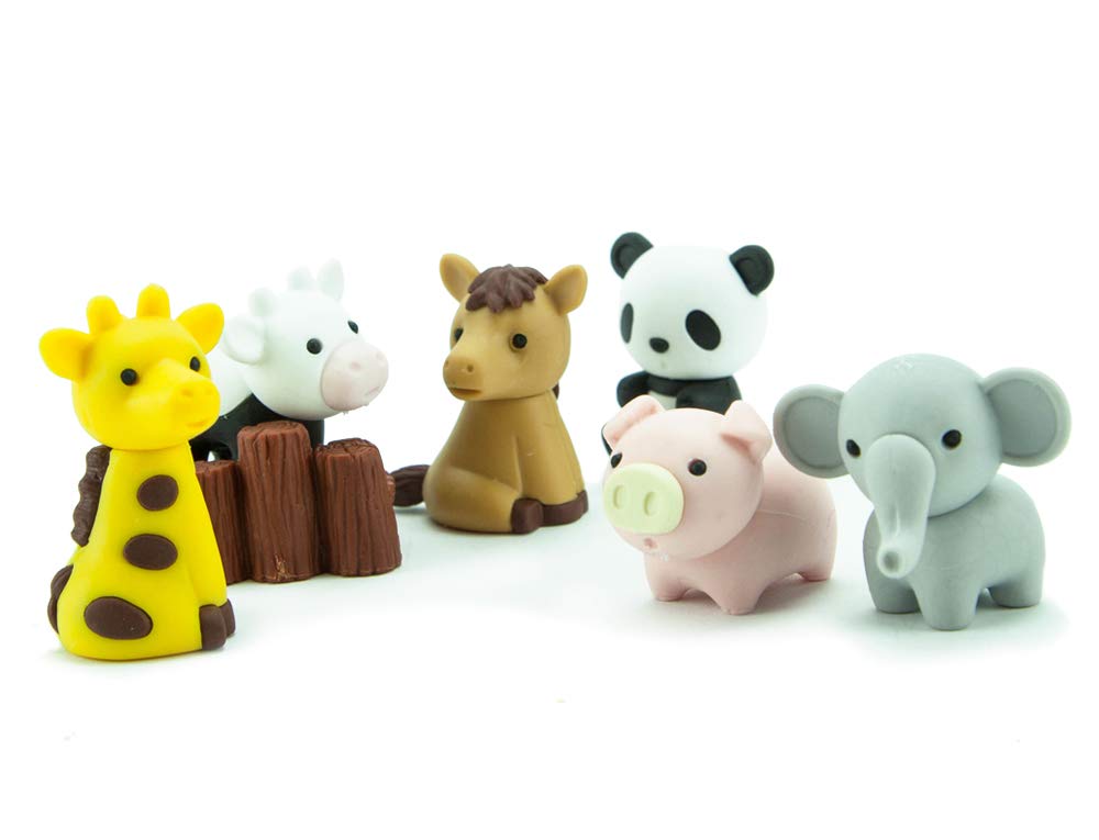 Zoo Animals Eraser Single Toy Sense